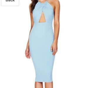 Baby blue tight dress